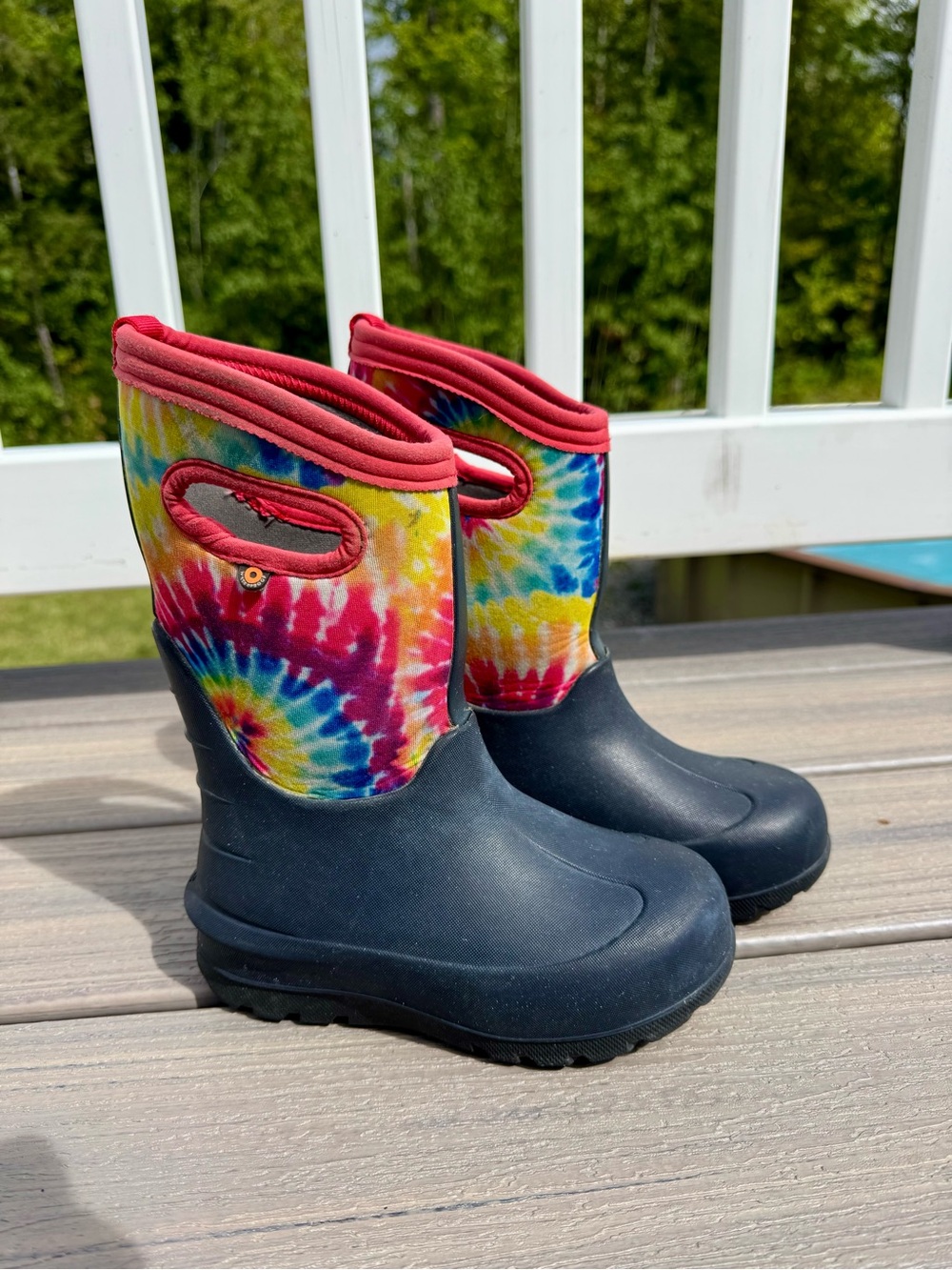 Bogs Neoclassic Kids Boots Tie Dye Size 12